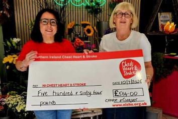 £564 is raised for Chest, heart & Stroke