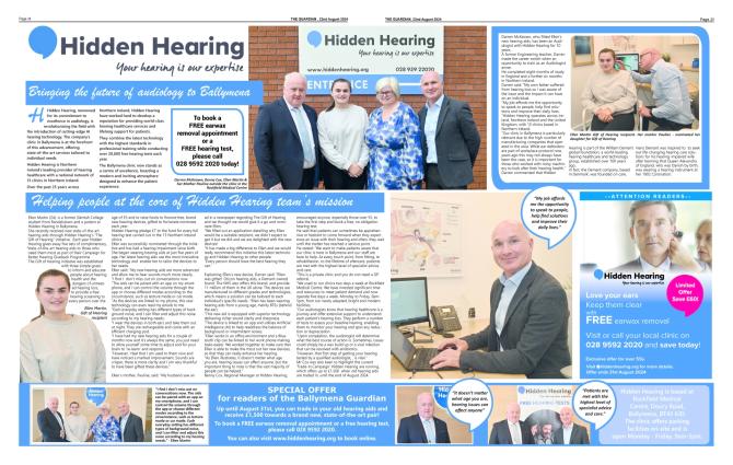 Hidden Hearing, bringing the future of audiology to Ballymena
