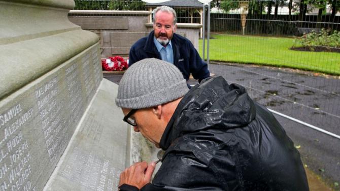 Memorial re-dedication ceremony