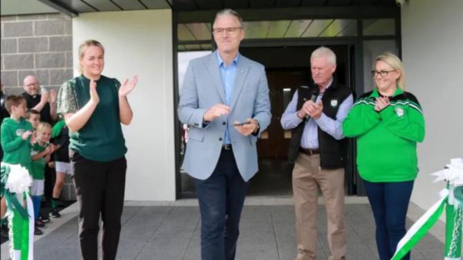 President elect at opening of Erin's Own state of the art premises