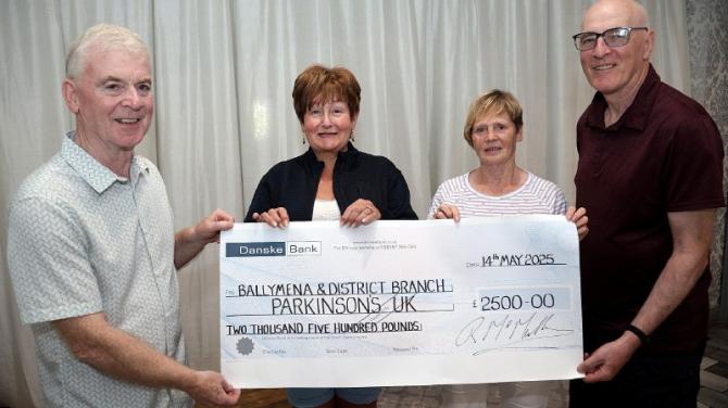 Walking group's superb charity donation