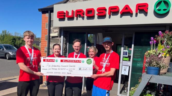 Cullybackey team raise vital Air Ambulance funds