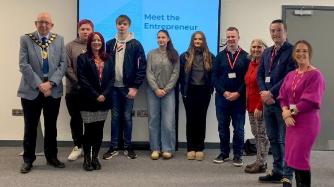 Ballymena students connect with local entrepreneurs in Mid and East Antrim's final Future Founders session