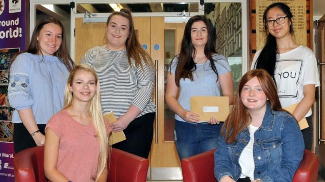 Dunclug College celebrates 7% improvement in A Level results